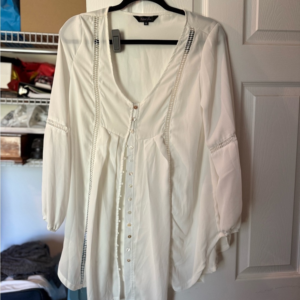Amaryllis White Blouse